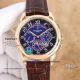 TW Factory Replica Patek Philippe Gold Case Multi-function Chronograph Leather Strap Watch (7)_th.jpg